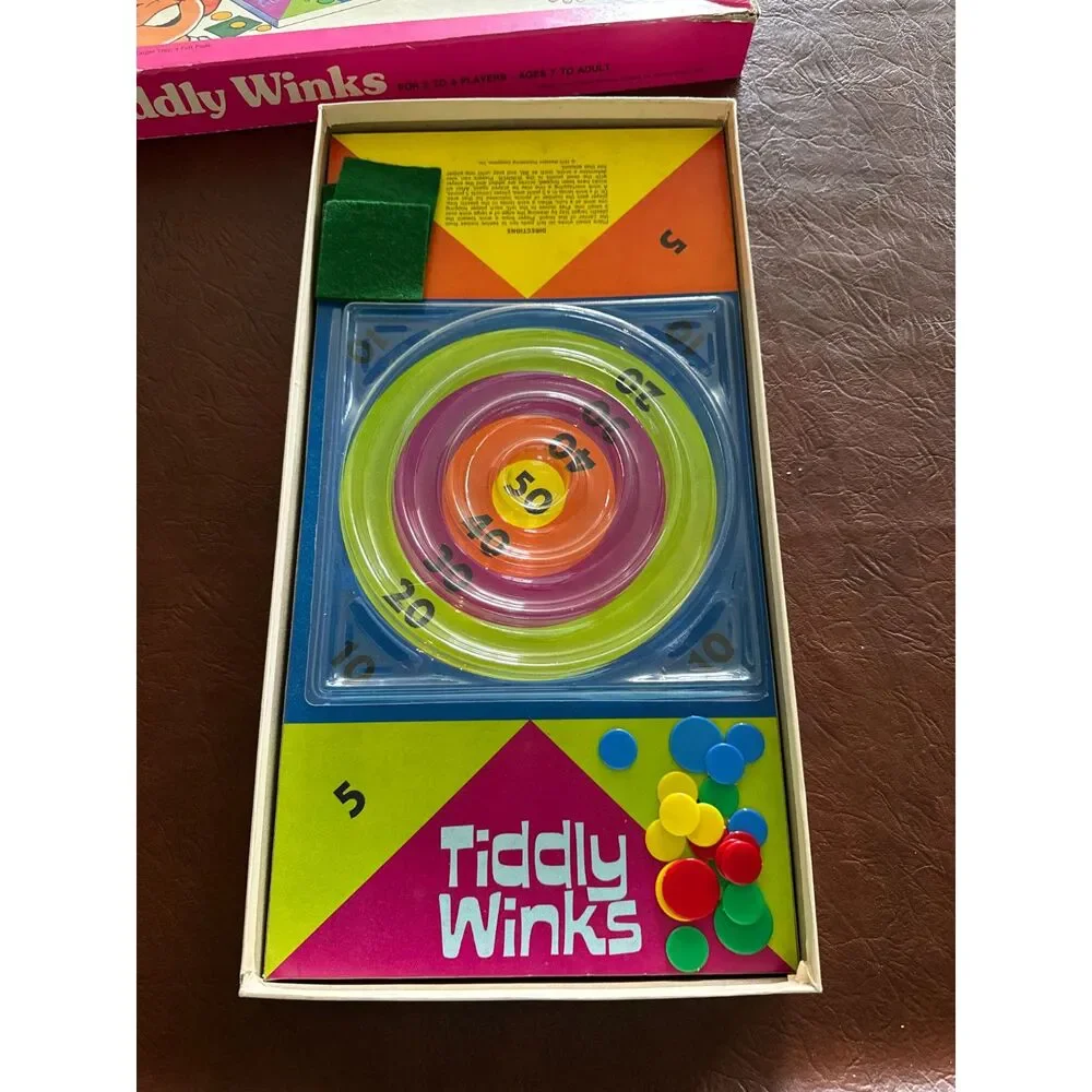 1975 Tiddly Winks Games The Rainbow Works *No Missing Pieces
